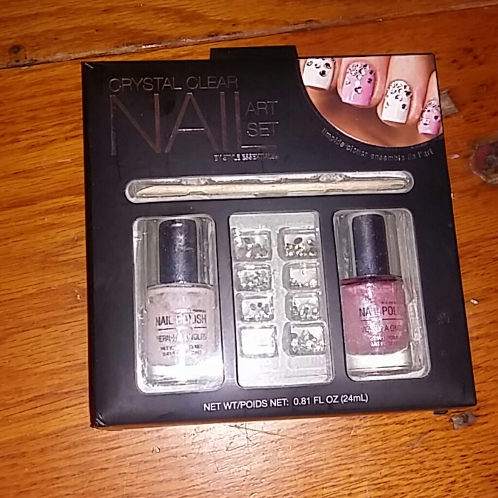 (3/$10) Crystal Clear Nail Art Set